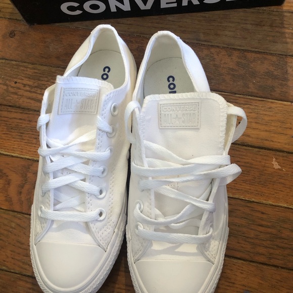 Converse White Monochrome Sneakers - Picture 4 of 6